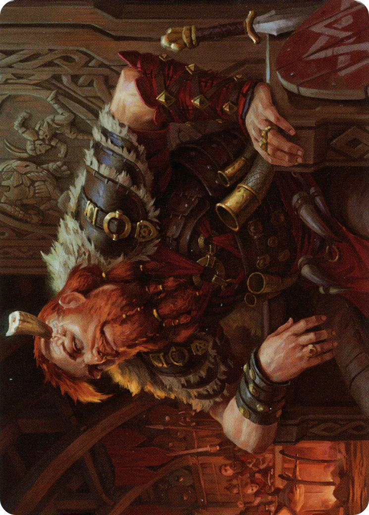 Arni Brokenbrow // Arni Brokenbrow (ASKHM-030) - Art Series: Kaldheim (Borderless) Foil - Image 4