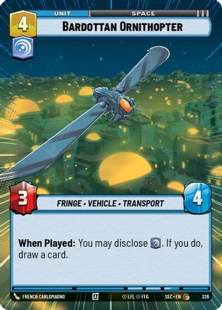 Bardottan Ornithopter (Hyperspace) (326) - Secrets of Power