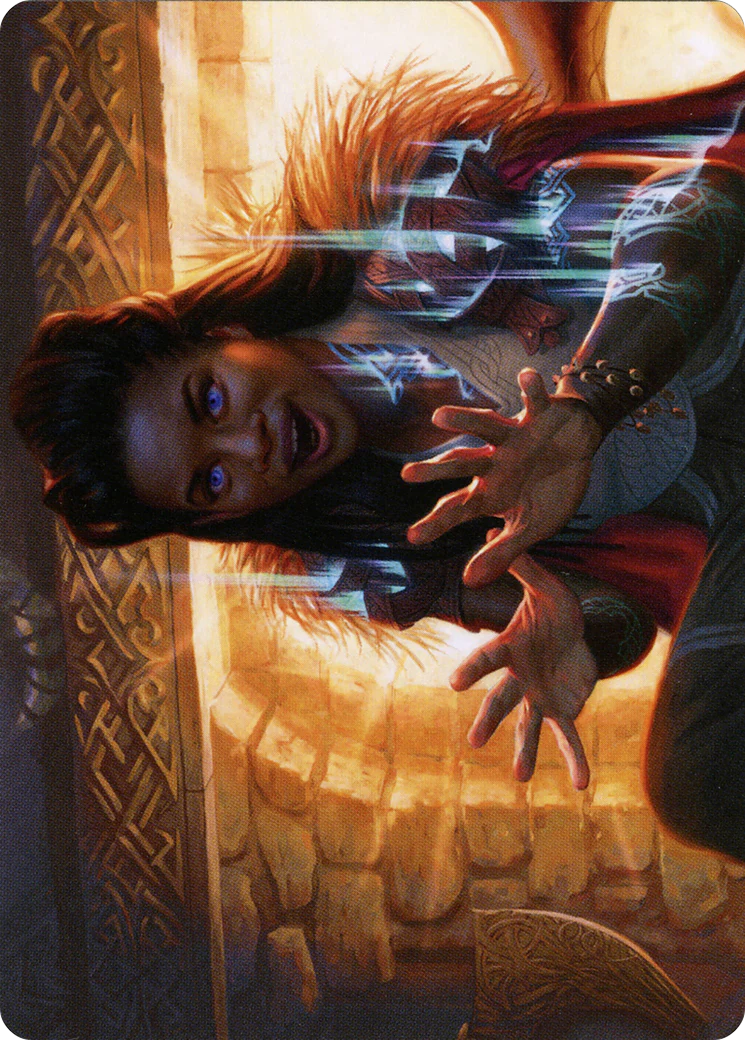 Birgi, God of Storytelling // Birgi, God of Storytelling (ASKHM-031) - Art Series: Kaldheim (Borderless) Foil - Image 4