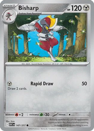 Bisharp (147) - Reverse Holofoil ME Ascended Heroes - Common