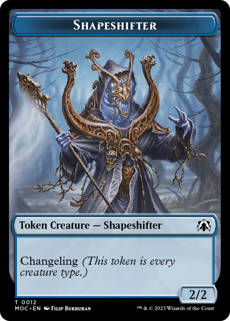 Blood // Shapeshifter Double-Sided Token [March of the Machine Commander Tokens] - Image 2