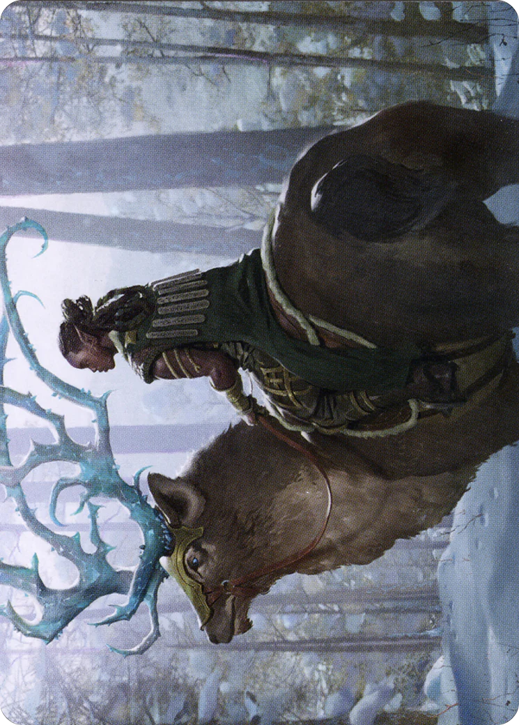 Boreal Outrider // Boreal Outrider (ASKHM-042) - Art Series: Kaldheim (Borderless) Foil - Image 4