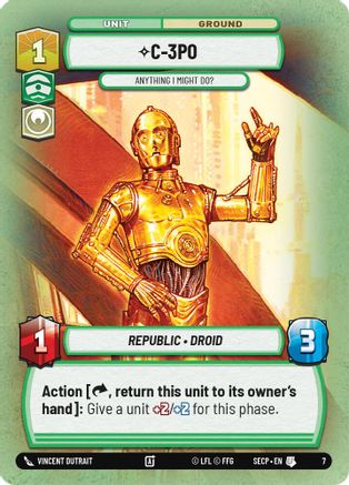 C-3PO - Anything I Might Do?  - Secrets of Power  Weekly Play Promos
