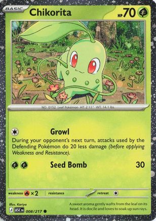 Chikorita (Cosmos Holo) (008) - Holofoil Miscellaneous Cards & Products - Common