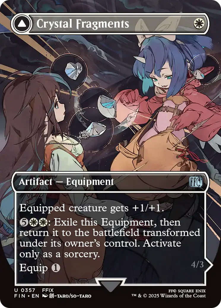 Crystal Fragments // Summon: Alexander (FIN-357) - FINAL FANTASY: (enchantment) (Borderless) Foil - Image 3