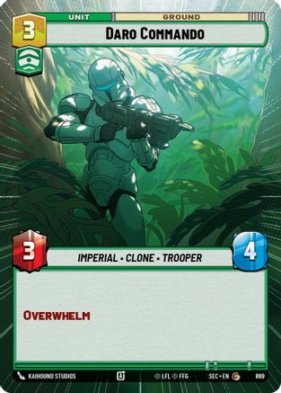 Daro Commando (Hyperspace Foil) (869) - Secrets of Power Foil