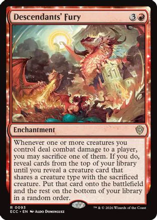 Descendants' Fury (ECC-093) - Commander: Lorwyn Eclipsed