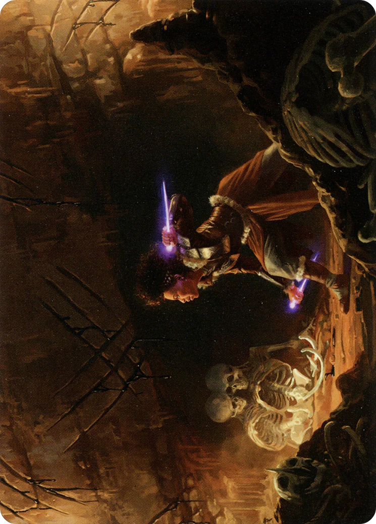 Dogged Pursuit // Dogged Pursuit (ASKHM-021) - Art Series: Kaldheim (Borderless) Foil - Image 3