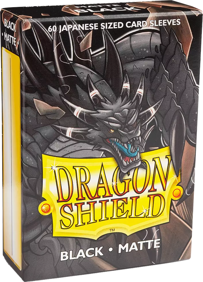 Dragon Shield Sleeves Japanese Size - Black Matte