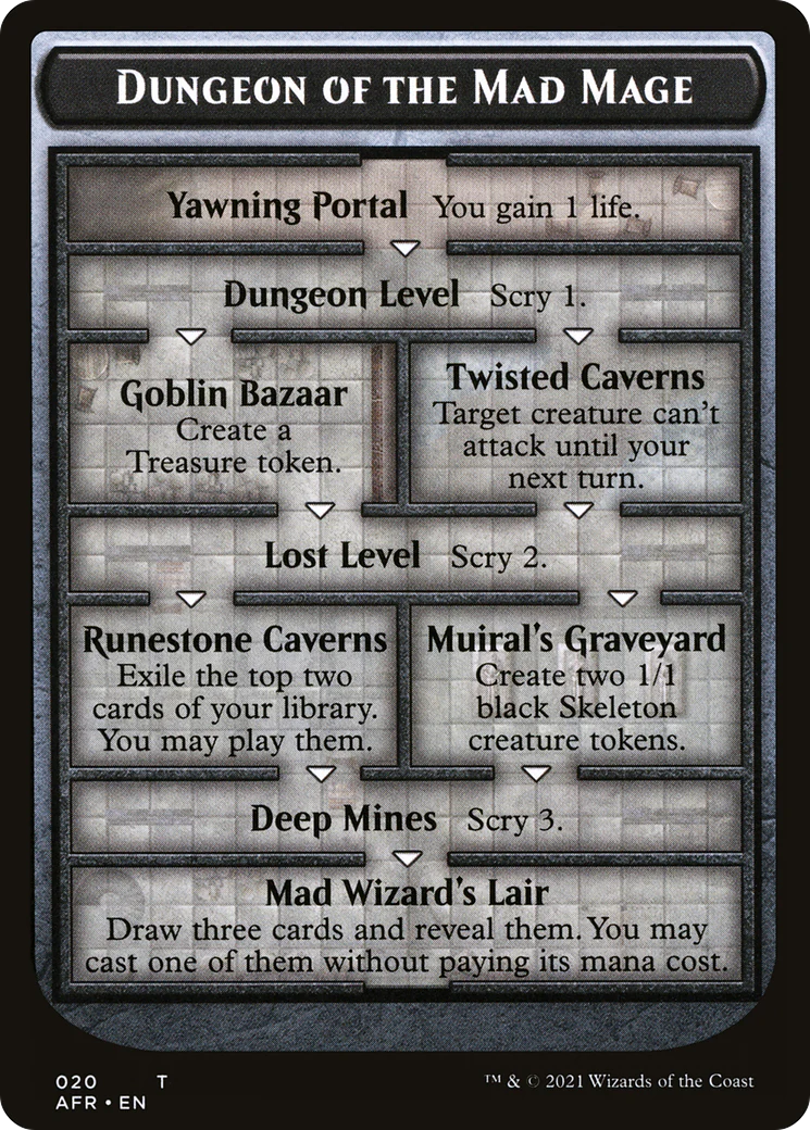 Dungeon of the Mad Mage (OVER-020) - Adventures in the Forgotten Realms Tokens Foil
