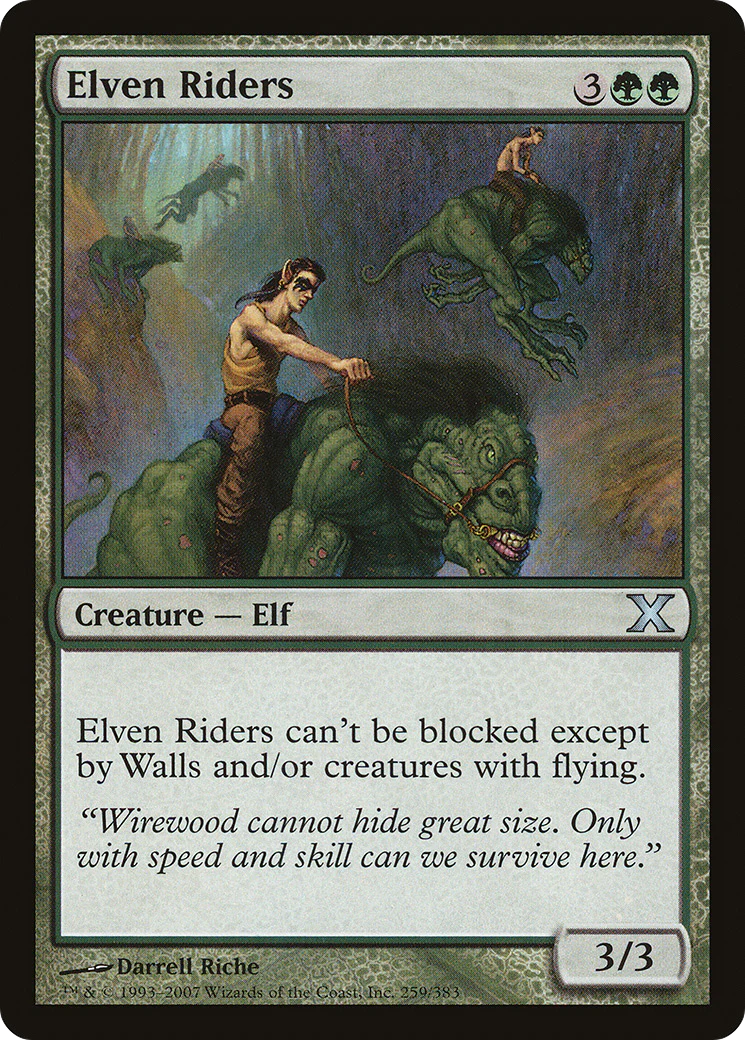 Elven Riders (10E-259) - Tenth Edition