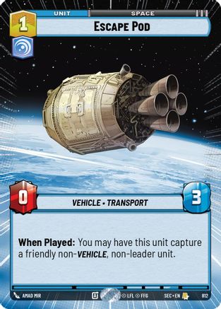 Escape Pod (Hyperspace Foil) (812) - Secrets of Power Foil