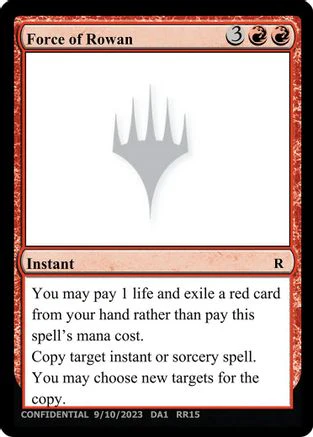 Force of Rowan [Unknown Event]