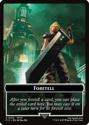 Foretell // Treasure Double-Sided Token [FINAL FANTASY Commander Tokens] - Image 3