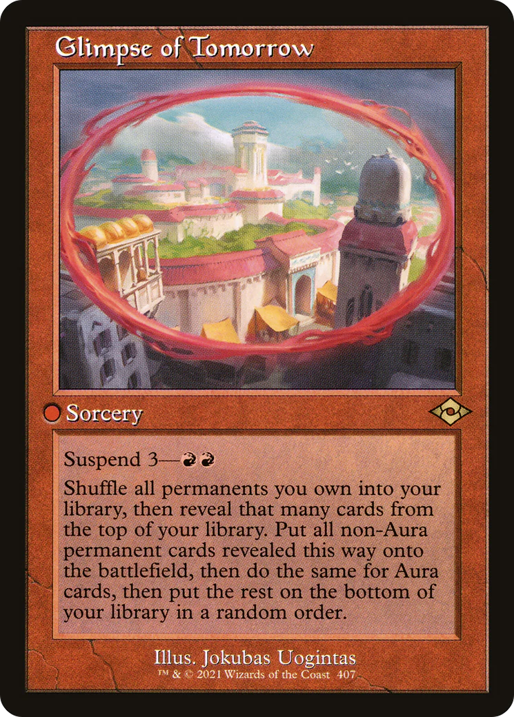 Glimpse of Tomorrow (Retro Frame) (MH2-407) - Modern Horizons 2 Etched Foil