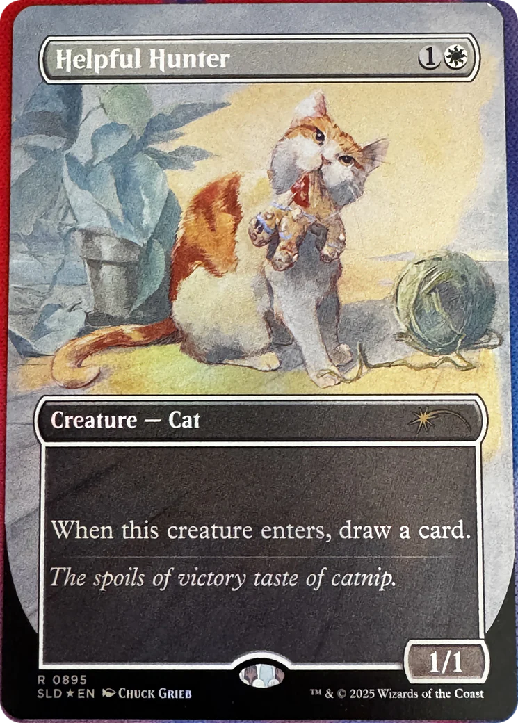 Helpful Hunter (SLD-895) - Secret Lair Drop (Borderless) Foil