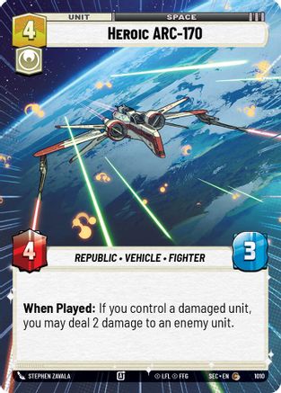 Heroic ARC-170 (Hyperspace Foil) (1010) - Secrets of Power Foil