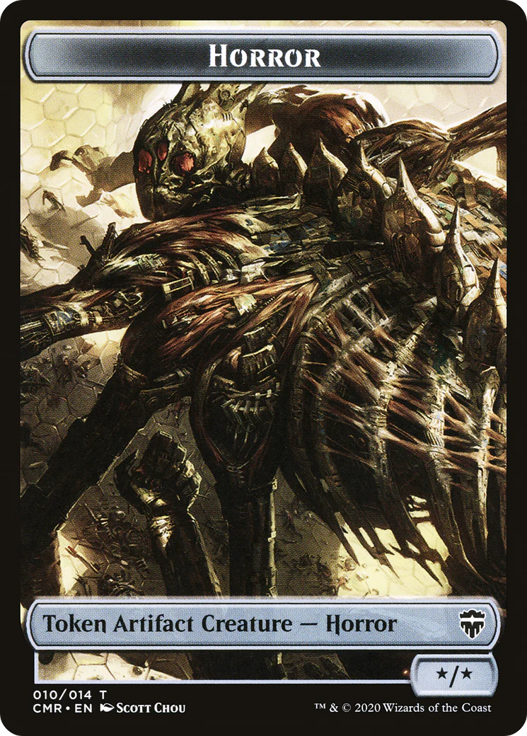 Horror Token (CMR-010) - Commander Legends Tokens Foil