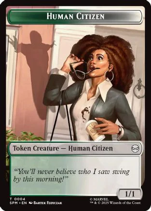 Human Citizen // Treasure Double-Sided Token [Marvel's Spider-Man Tokens] - Image 4