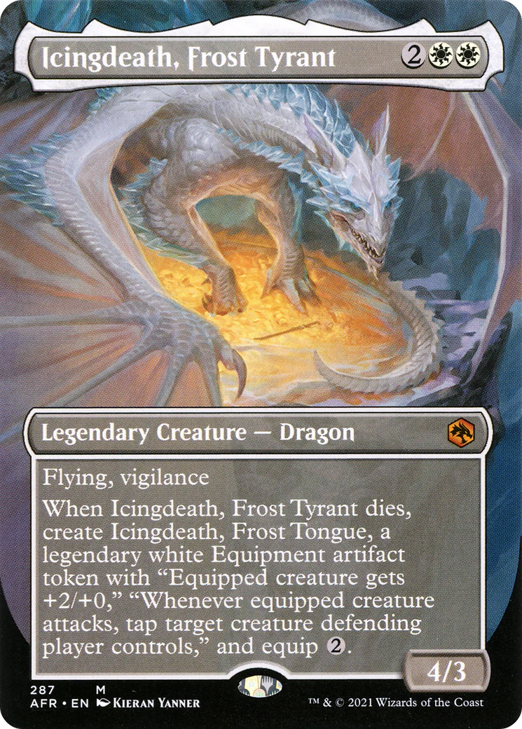 Icingdeath, Frost Tyrant (Borderless) (AFR-287) - Adventures in the Forgotten Realms (Borderless) Foil
