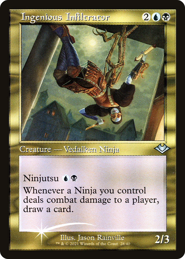 Ingenious Infiltrator (Retro Frame) (MH1-028) - Modern Horizons 1 Timeshifts Etched Foil