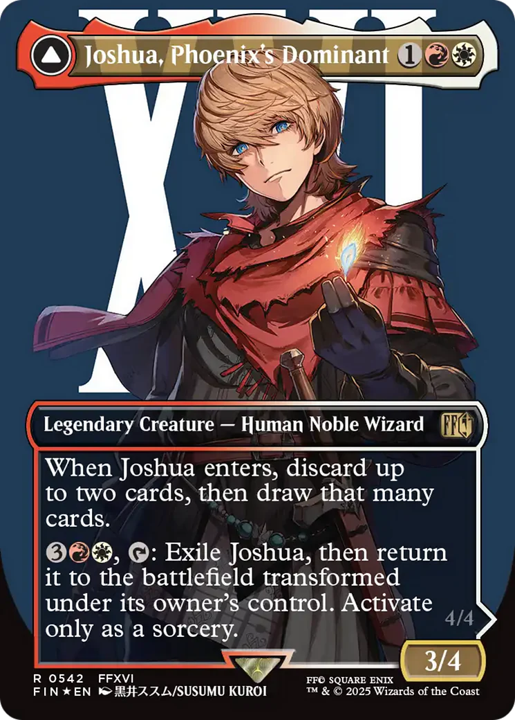 Joshua, Phoenix's Dominant (Borderless) (Surge Foil) [FINAL FANTASY] - Image 3