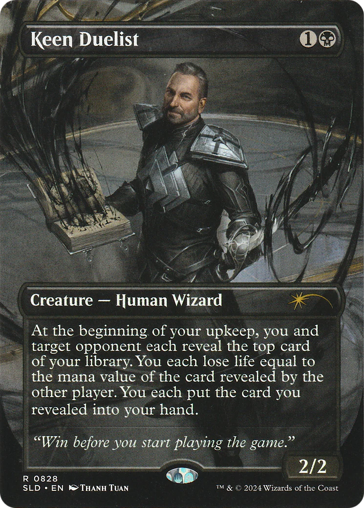Keen Duelist (SLD-828) - Secret Lair Drop (Borderless)