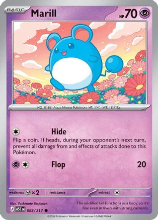 Marill (083/217) - Reverse Holofoil ME Ascended Heroes - Common