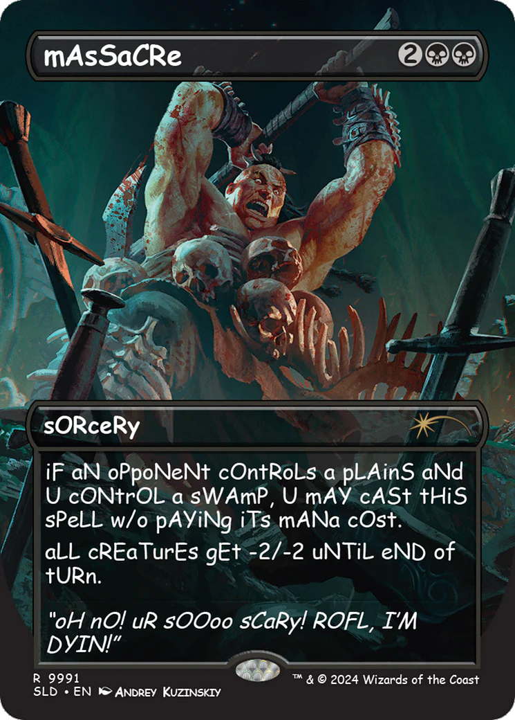 mAsSaCRe (SLD-9991) - Secret Lair Drop (Borderless) Foil