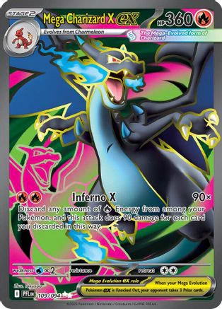 Mega Charizard X ex (109/094) - Holofoil ME02 Phantasmal Flames - Ultra Rare