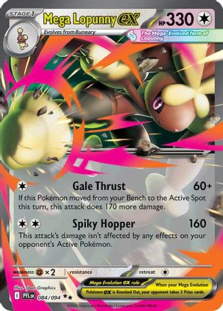 Mega Lopunny ex (084/094) - Holofoil ME02 Phantasmal Flames - Double Rare