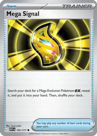 Mega Signal (193) - Reverse Holofoil ME Ascended Heroes - Common