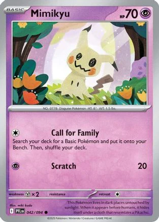 Mimikyu (042/094) - Reverse Holofoil ME02 Phantasmal Flames - Common