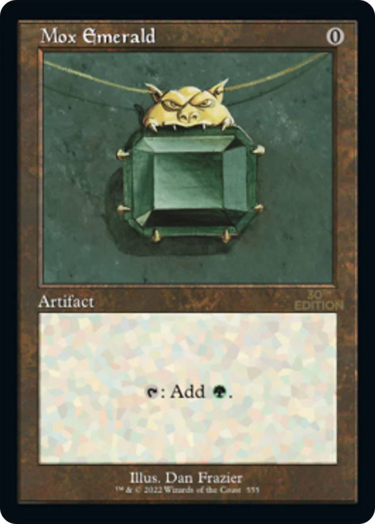 Mox Emerald (Retro Frame) (30A-555) - 30th Anniversary Edition