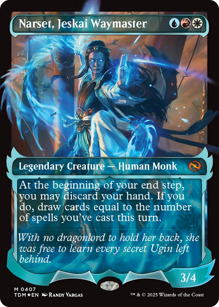 Narset, Jeskai Waymaster (Showcase) (Japanese) [Tarkir: Dragonstorm]