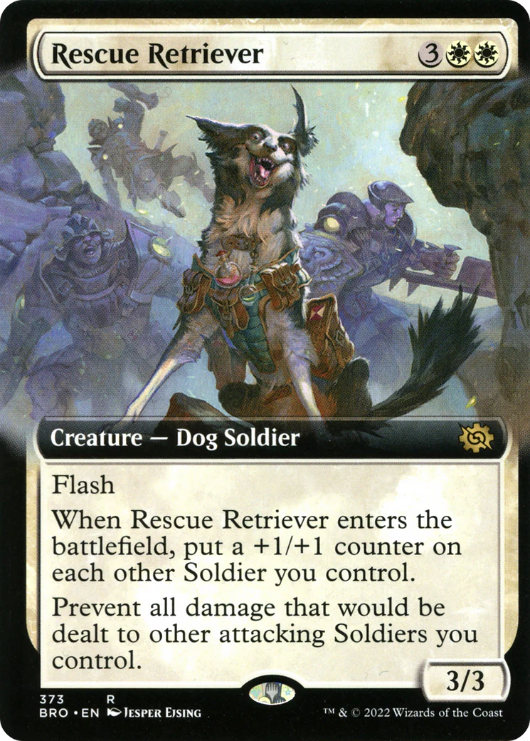 Rescue Retriever (Extended Art) (BRO-373) - The Brothers' War: (Extended Art) Foil