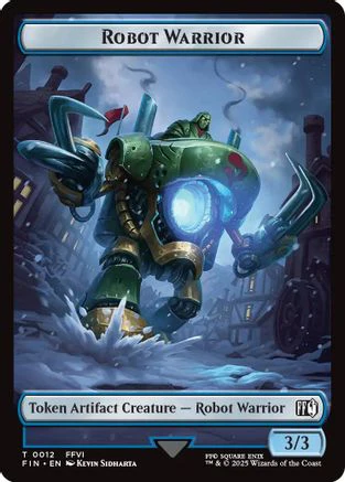 Robot Warrior (0012) // Copy (0001) Double-Sided Token [FINAL FANTASY Tokens] - Image 3
