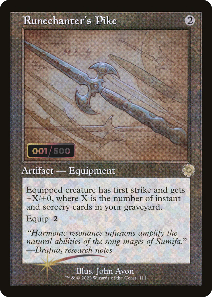 Runechanter's Pike (Retro Schematic) (Serialized) [The Brothers' War Retro Artifacts]