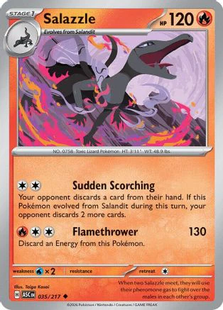 Salazzle (035/217) - Reverse Holofoil ME Ascended Heroes - Uncommon