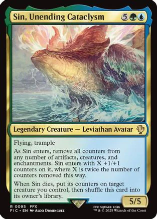 Sin, Unending Cataclysm (Surge Foil) [FINAL FANTASY Commander]