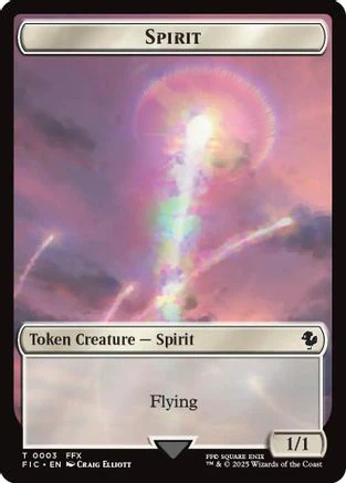 Spirit // Squid Double-Sided Token [FINAL FANTASY Commander Tokens] - Image 3