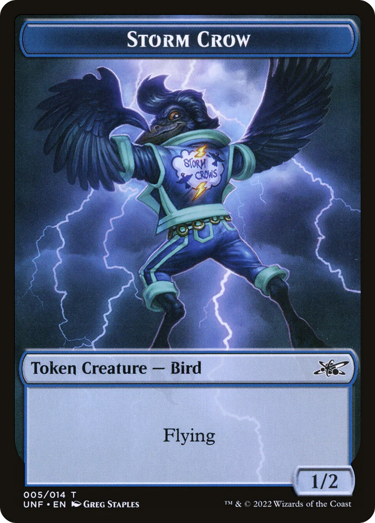 Storm Crow Token (UNF-005) - Unfinity Tokens Foil