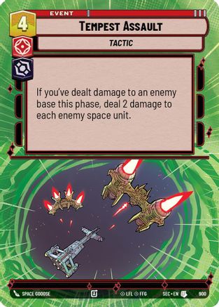 Tempest Assault (Hyperspace Foil) (900) - Secrets of Power Foil
