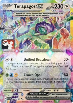 Terapagos ex (128/142) - Holofoil Prize Pack Series Cards - Double Rare