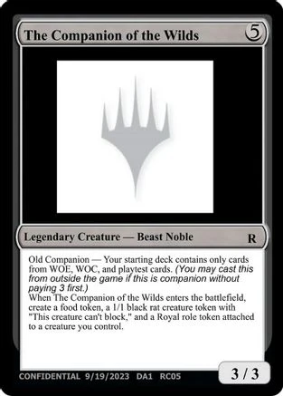 The Companion of the Wilds [Unknown Event]