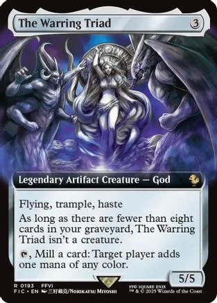 The Warring Triad (Extended Art) [FINAL FANTASY Commander]