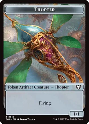 Thopter // Beast (0006) Double-Sided Token [Edge of Eternities Commander Tokens] - Image 3