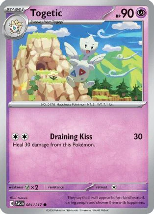 Togetic (081) - Reverse Holofoil ME Ascended Heroes - Common