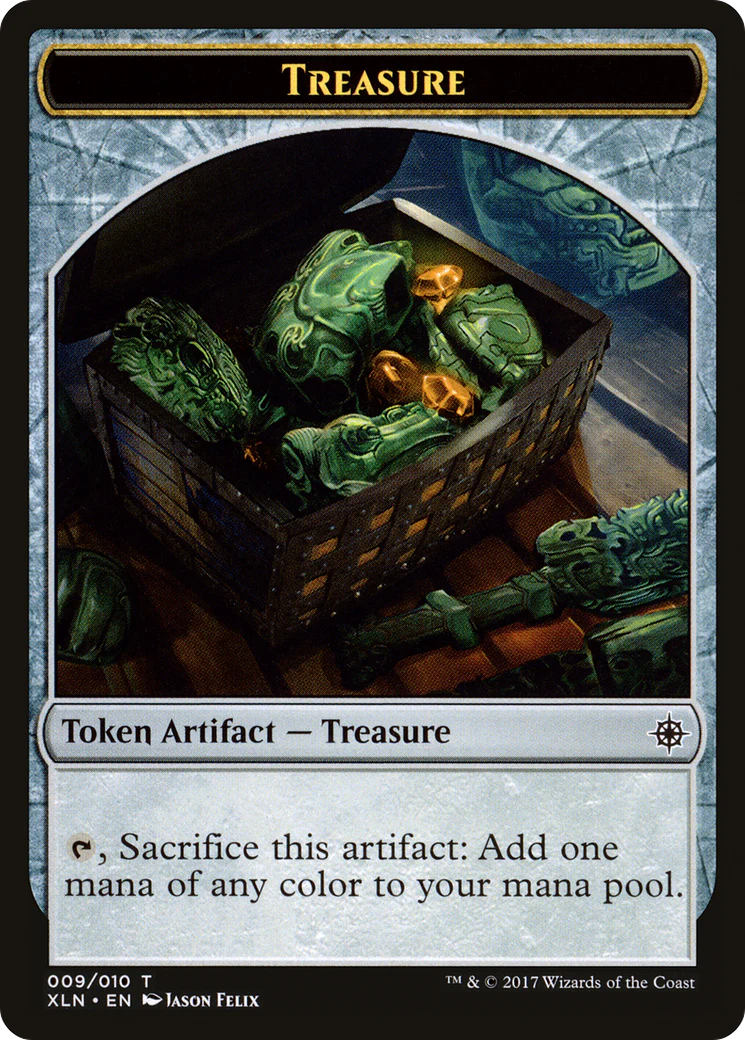 Treasure Token (009) (XLN-009) - Ixalan Tokens