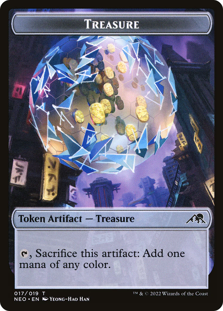 Treasure Token (NEO-017) - Kamigawa: Neon Dynasty Tokens